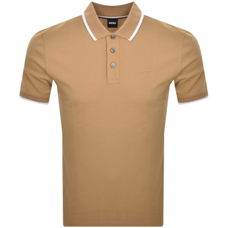 Tシャツ・カットソー ^ ^ Men's Beige Logo Open Collar Polo Short Sleev Replay Short Sleeved Logo Polo T Shirt Beige | Mainline